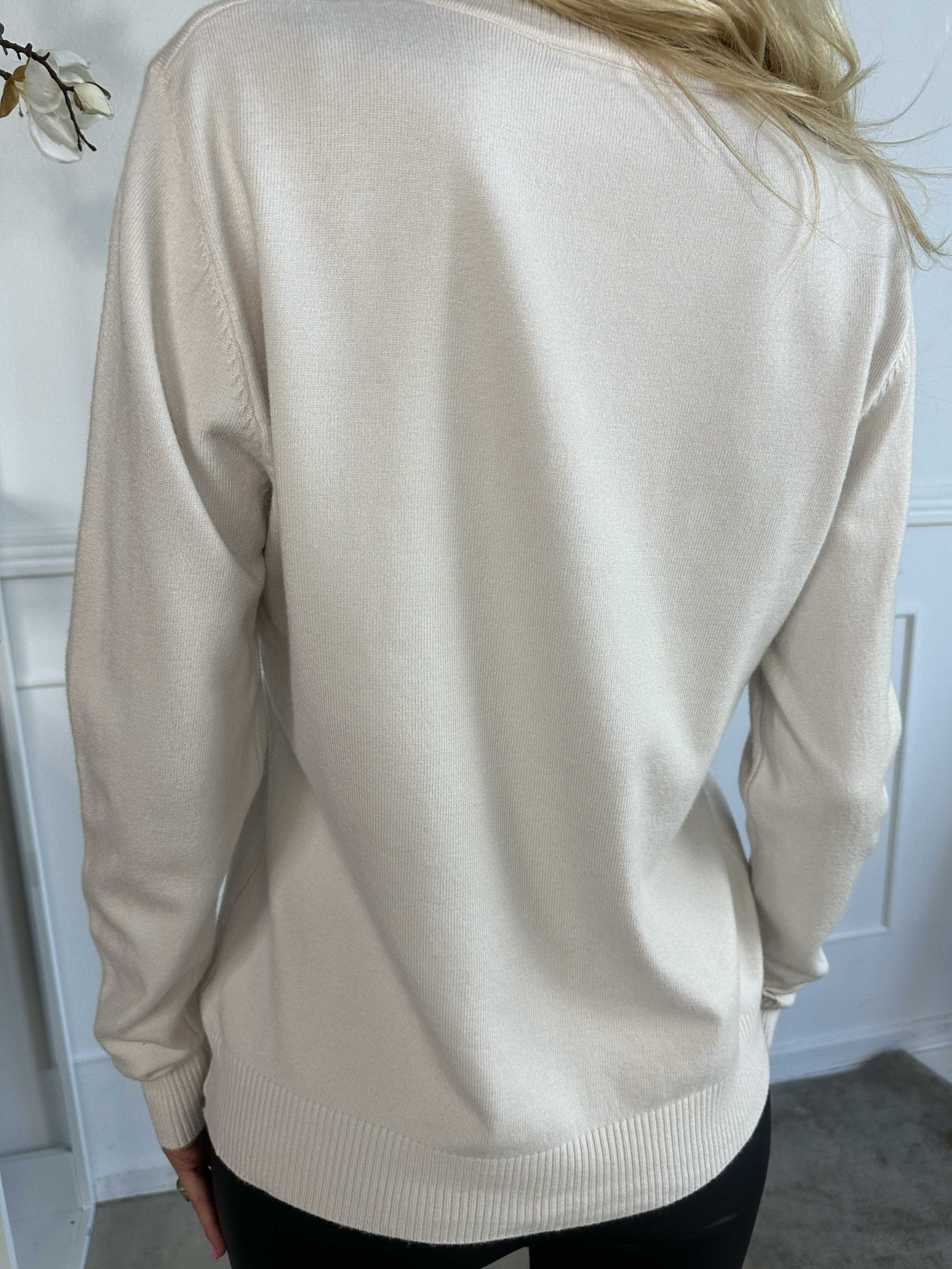 Fidan - Blød strikcardigan i viskose og bomuld